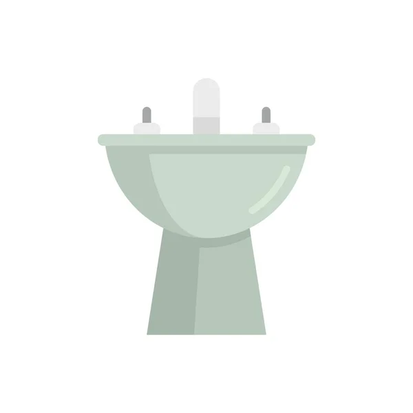 Equipment bidet icon flat isolated vector — Stockový vektor