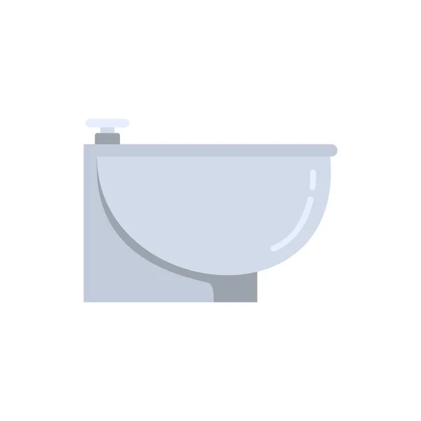 Cleaning bidet icon flat isolated vector — Stockový vektor