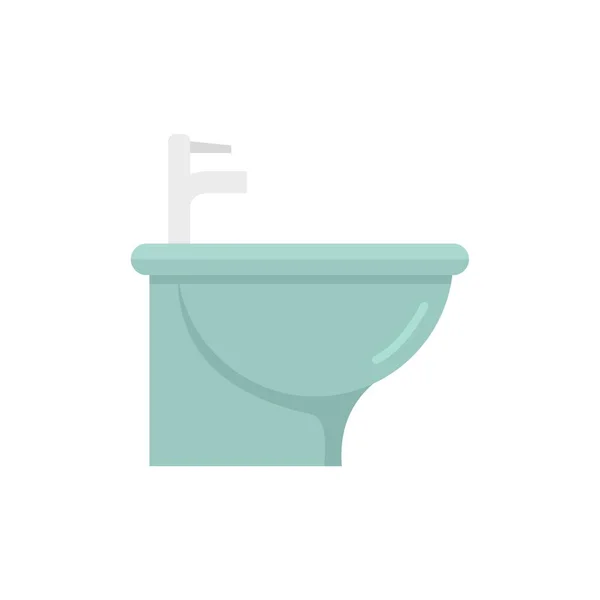 Bowl bidet icon flat isolated vector — Archivo Imágenes Vectoriales