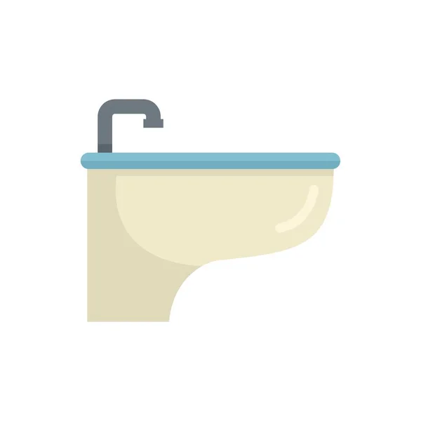 Apartment bidet icon flat isolated vector — Archivo Imágenes Vectoriales