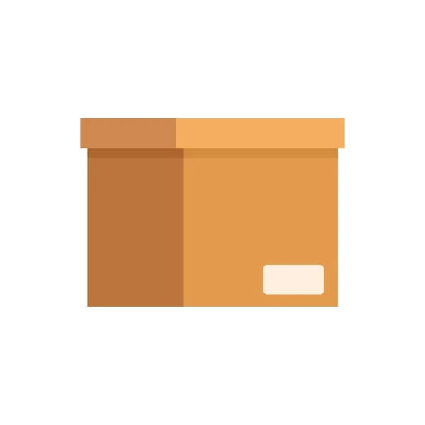 Documents carton box icon flat isolated vector — Stockvektor