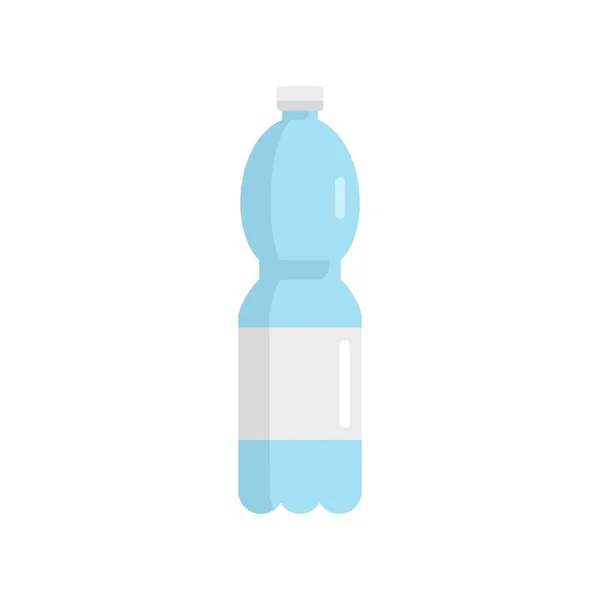 Water bottle icon flat isolated vector — Vector de stock