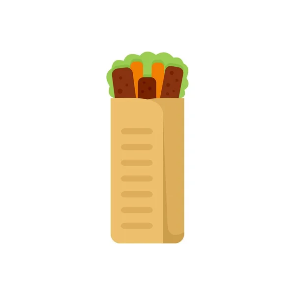 Fresh kebab icon flat isolated vector — Vettoriale Stock