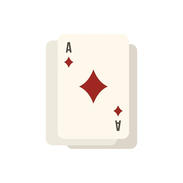 Play cards icon flat isolated vector — Stockvector