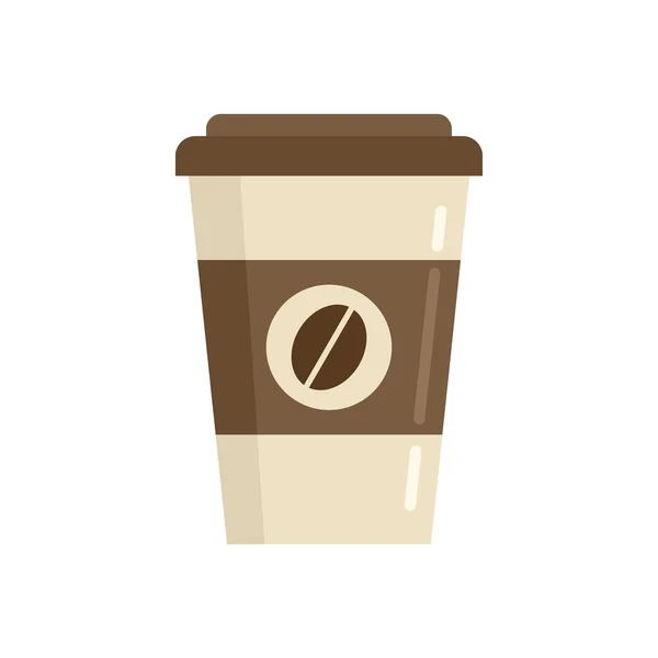 To go coffee cup icon flat isolated vector — 图库矢量图片