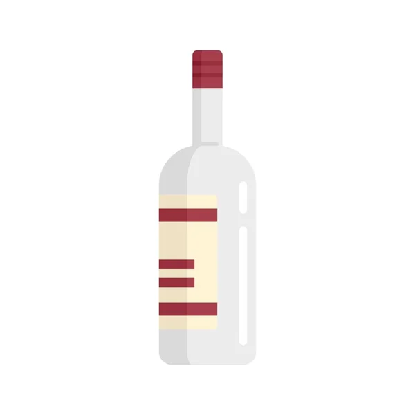 Wine bottle icon flat isolated vector — Stockvector