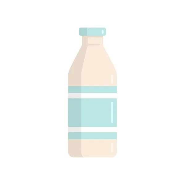 Milk bottle icon flat isolated vector — Vector de stock