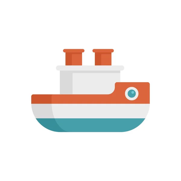 Ship bath toy icon flat isolated vector — стоковый вектор