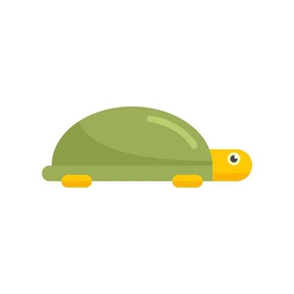 Turtle toy icon flat isolated vector — Vector de stock