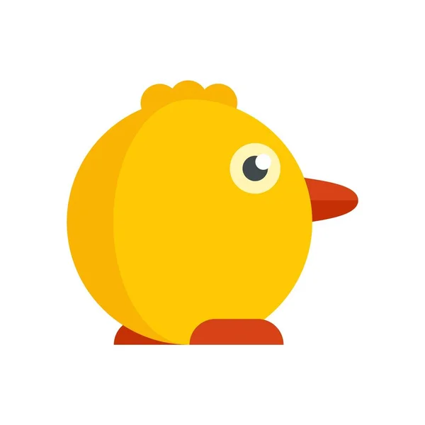 Chicken baby toy icon flat isolated vector — Wektor stockowy