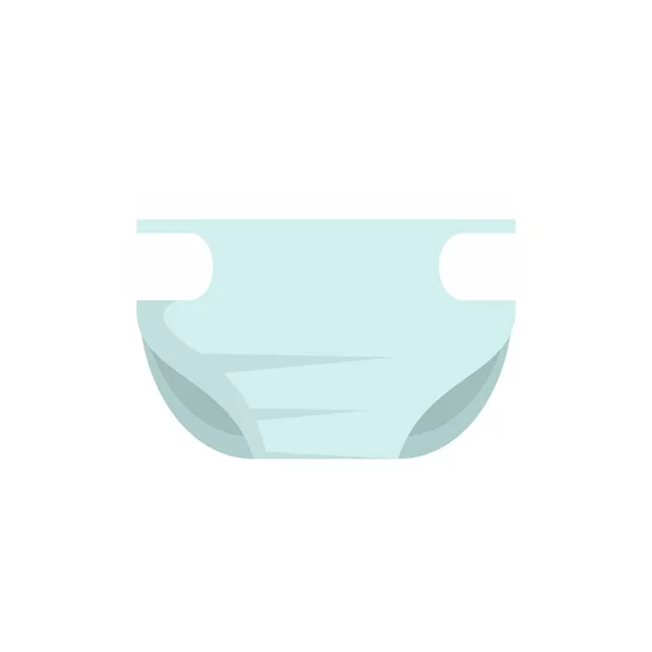 Comfortable diaper icon flat isolated vector — Stockvektor