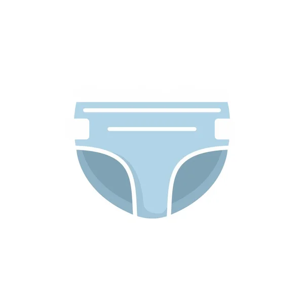 Incontinence diaper icon flat isolated vector —  Vetores de Stock