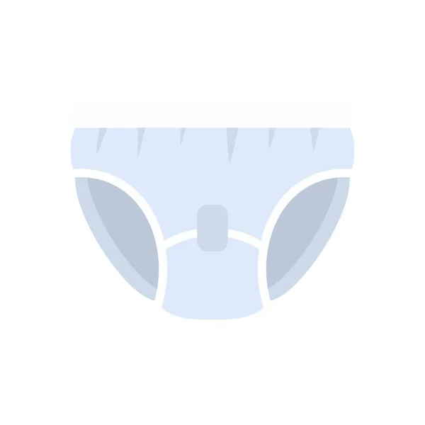 Care diaper icon flat isolated vector — Stock Vector