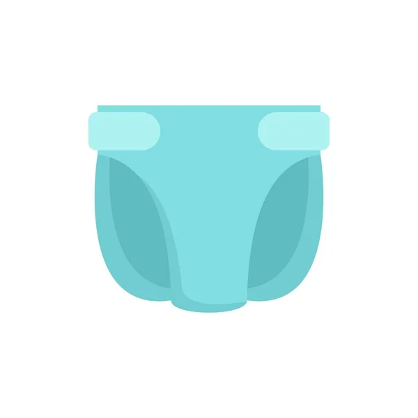 Underwear diaper icon flat isolated vector — 스톡 벡터