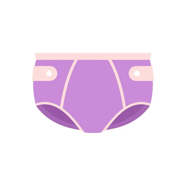 Newborn diaper icon flat isolated vector — 图库矢量图片