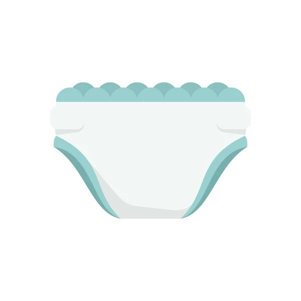 Clean diaper icon flat isolated vector — Διανυσματικό Αρχείο