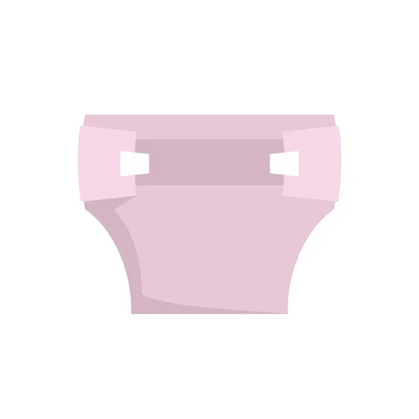 Infant diaper icon flat isolated vector — стоковый вектор