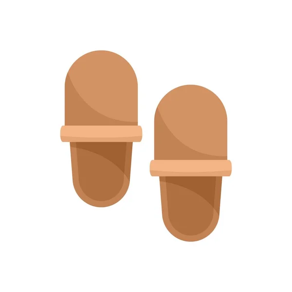 Retirement slippers icon flat isolated vector — Wektor stockowy