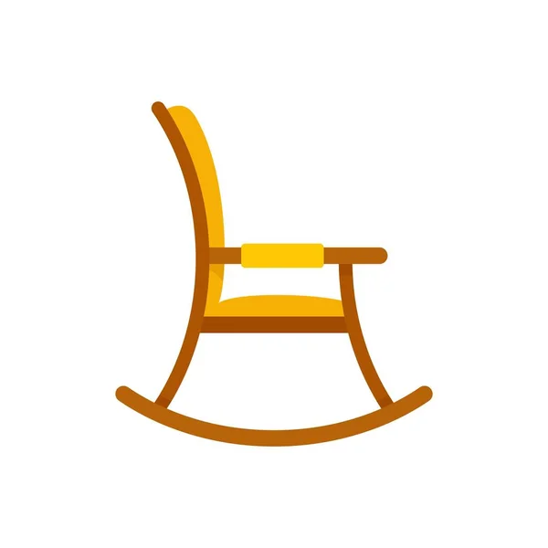 Retirement rocking chair icon flat isolated vector — стоковый вектор