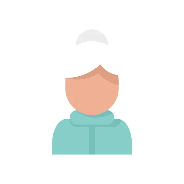 Retirement grandma icon flat isolated vector — стоковый вектор