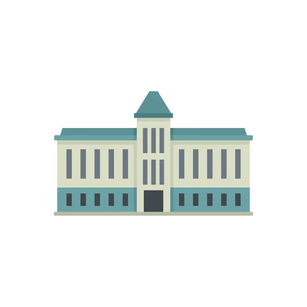 Capitolio icono del parlamento plana vector aislado — Vector de stock
