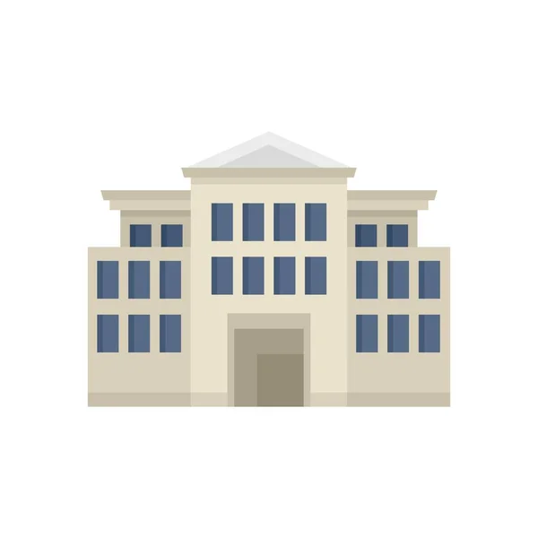 History parliament icon flat isolated vector — Wektor stockowy
