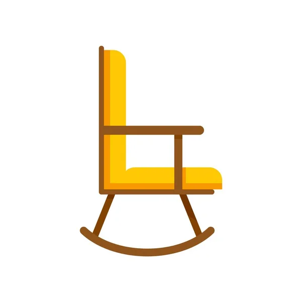 Nursing chair icon flat isolated vector — стоковый вектор