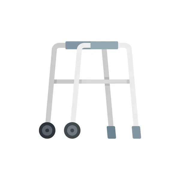 Walking support icon flat isolated vector — Archivo Imágenes Vectoriales