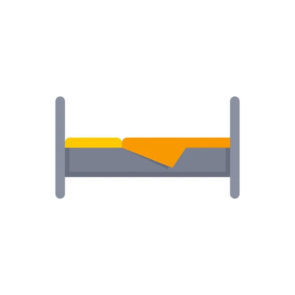 Nursing bed icon flat isolated vector — Stockvektor
