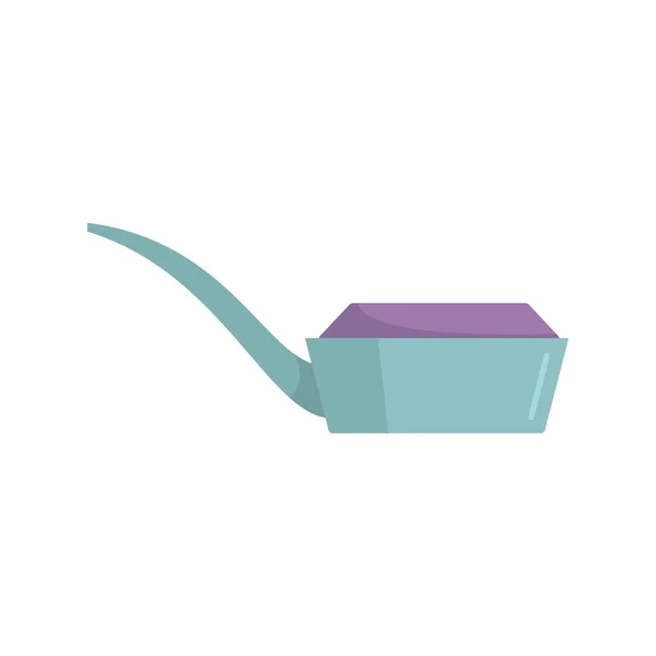 Molecular cuisine spoon icon flat isolated vector — Wektor stockowy