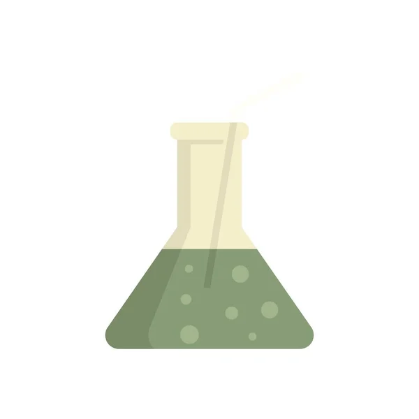 Molecular cuisine flask cocktail icon flat isolated vector — Stok Vektör