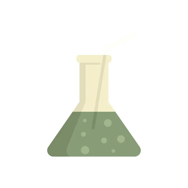 Molecular cuisine flask cocktail icon flat isolated vector — ストックベクタ