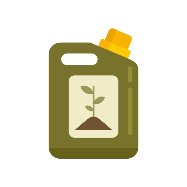 Planta bio contenedor icono plano aislado vector — Vector de stock