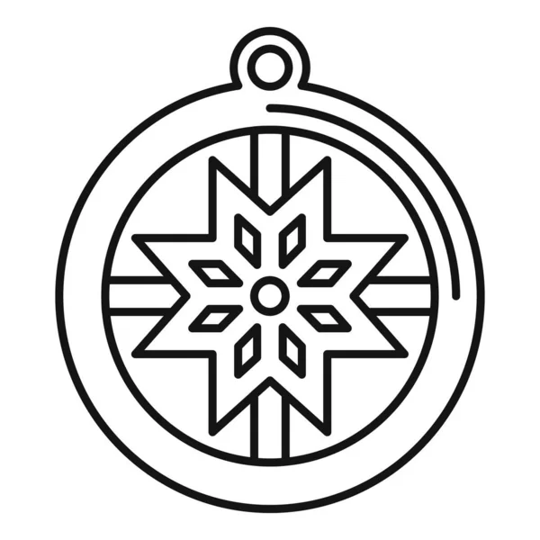 Amulet icon outline vector. Hand japan — Vector de stock