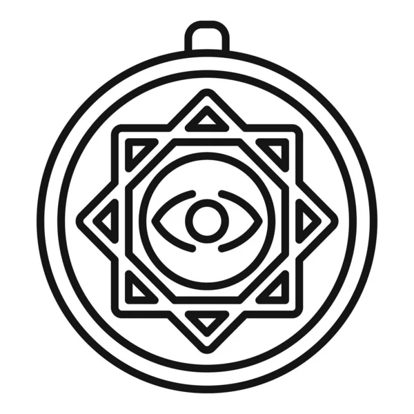 Japan amulet icon outline vector. Japanese amulet — Stock Vector