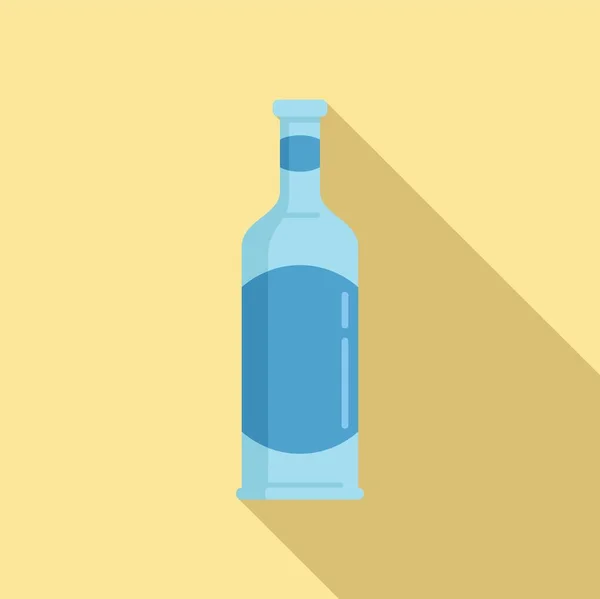Greek oil bottle icon flat vector. Organic olive — 图库矢量图片