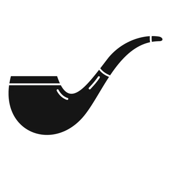 Cigar smoke pipe icon simple vector. Old smoker — стоковый вектор