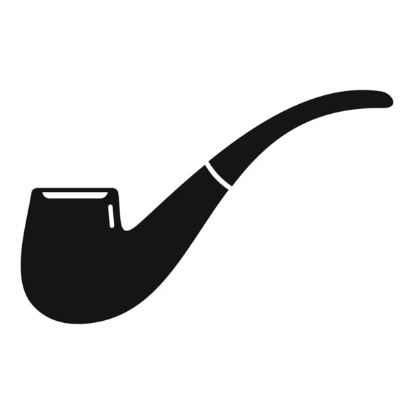 Dad smoke pipe icon simple vector. Old wood — стоковый вектор