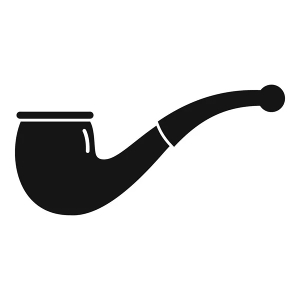 Detective smoke pipe icon simple vector. Old tobacco — стоковый вектор