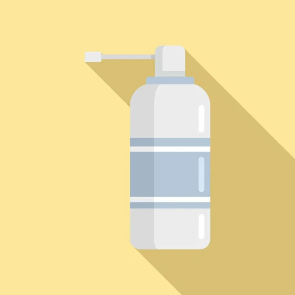 Tonsillitis spray icon flat vector. Tonsil mouth — Image vectorielle