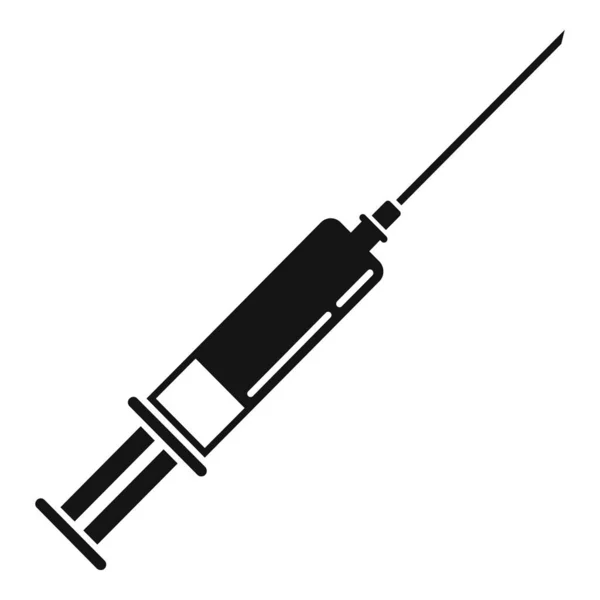 Tonsillitis injection icon simple vector. Inflammation disease — Stockvektor