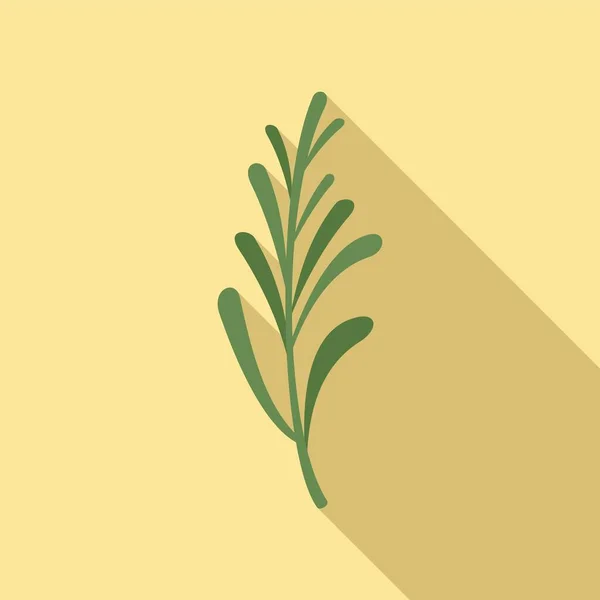 Rosmarin-Symbol flacher Vektor. Kräuterpflanze — Stockvektor