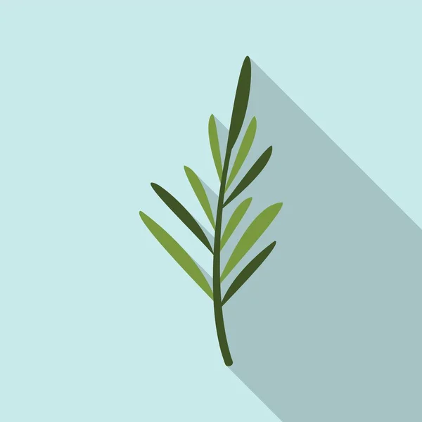 Rosemary blad ikon platt vektor. Bladväxter — Stock vektor