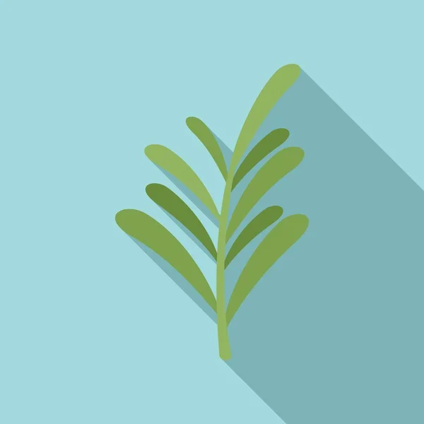 Herbal romero icono vector plano. Planta de hierbas — Vector de stock