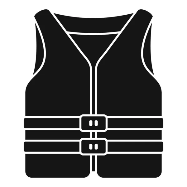 Chaleco de rescate icono vector simple. Chaqueta de seguridad — Vector de stock