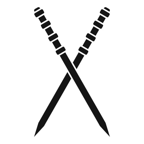Bambusz fogpiszkáló ikon egyszerű vektor. Fogpiszkáló — Stock Vector