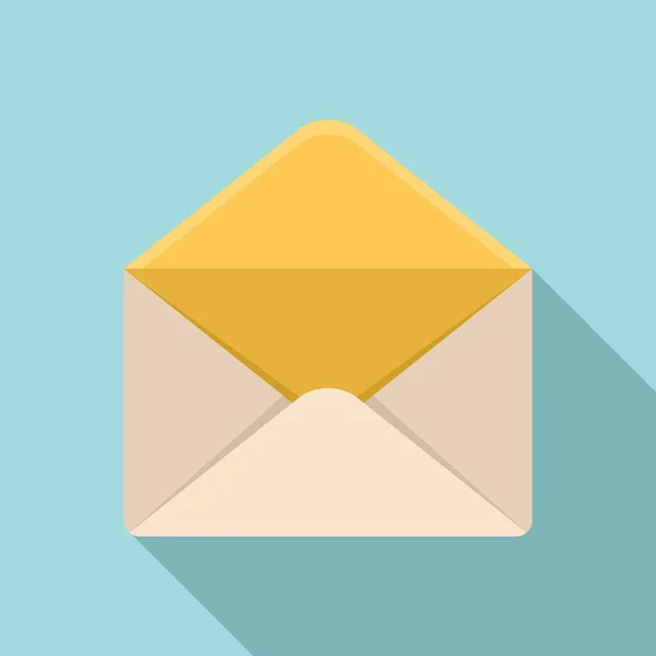 Envolvente icono vector plano. Carta de correo — Vector de stock