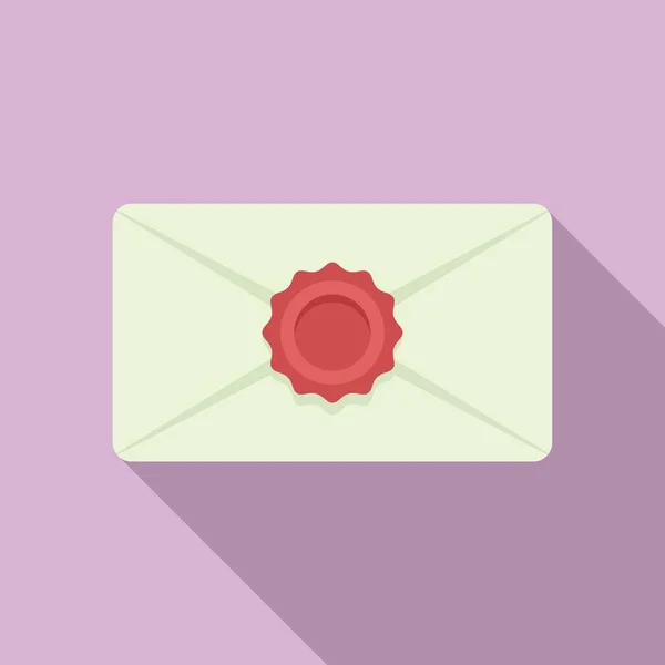 Spam envolvente icono vector plano. Carta de correo — Vector de stock