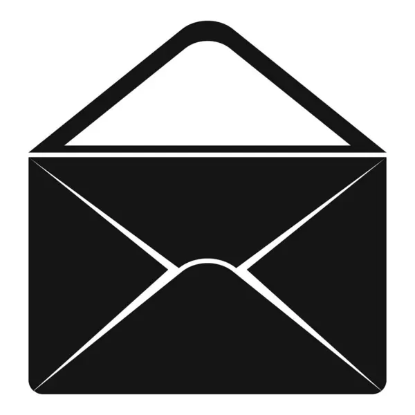 Envolvente icono vector simple. Carta de correo — Vector de stock