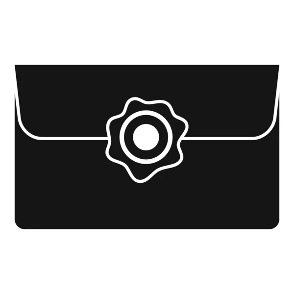 Business-Umschlag Symbol einfacher Vektor. Postbrief — Stockvektor